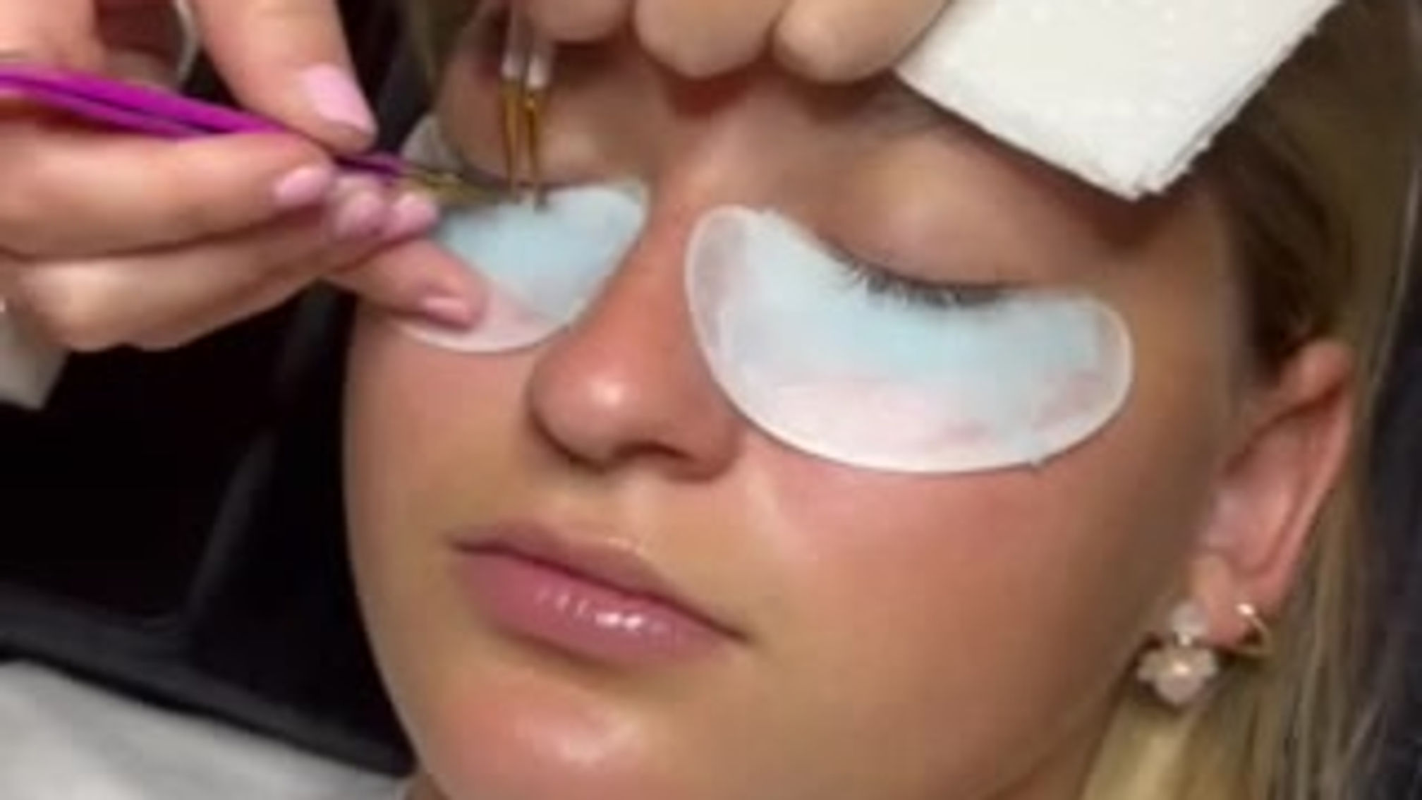 Eyelash extension process